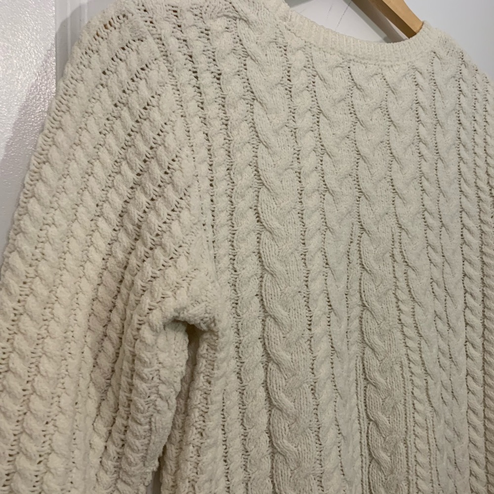 Cable Knit Chenille Sweater